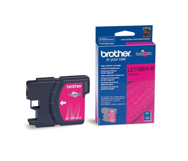 Brother LC1100HYM magenta 750str. - 38099 - zdjęcie